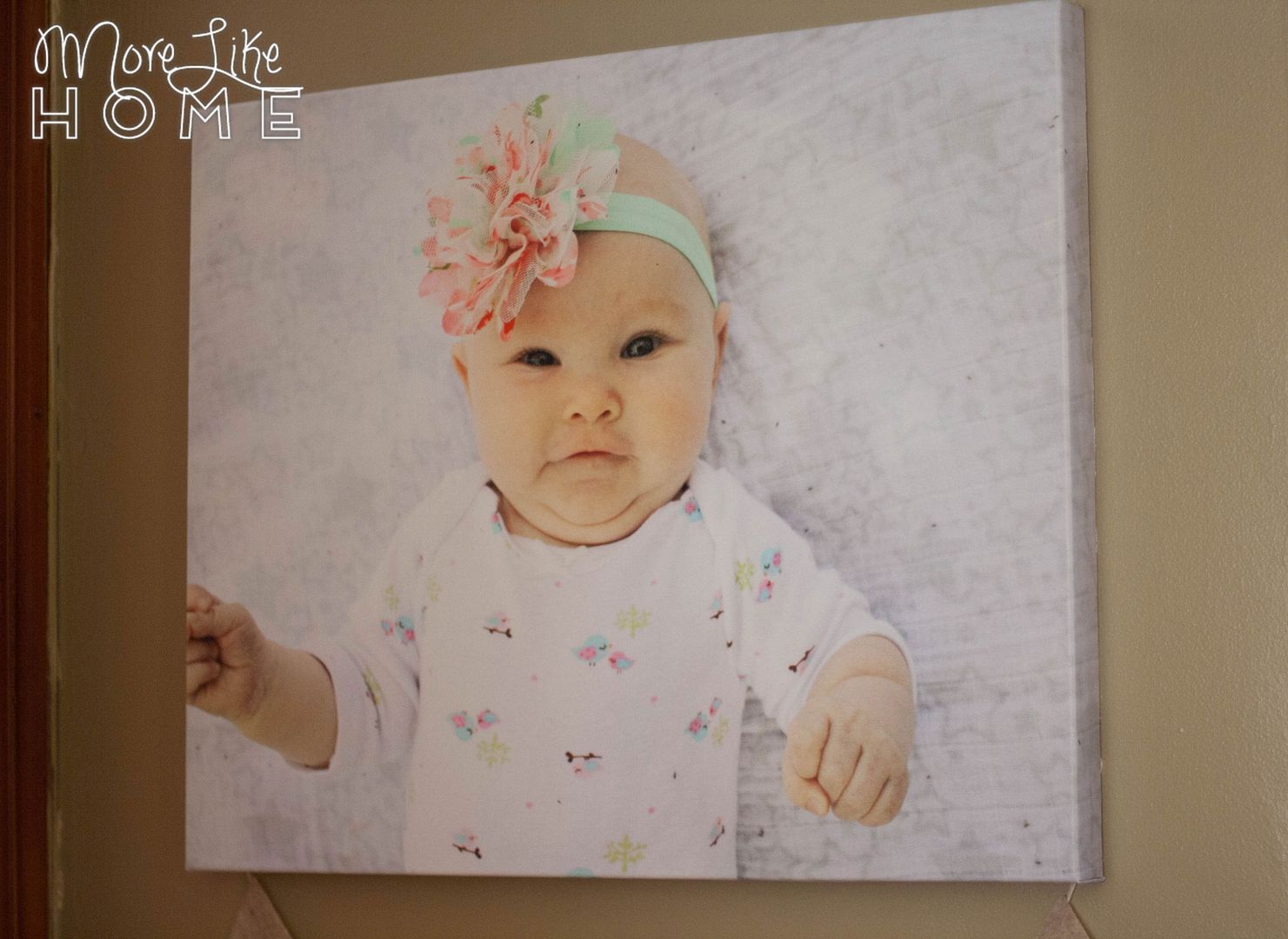 More Like Home Last Minute Gifts Same Day Canvas & an Easy DIY Bunting